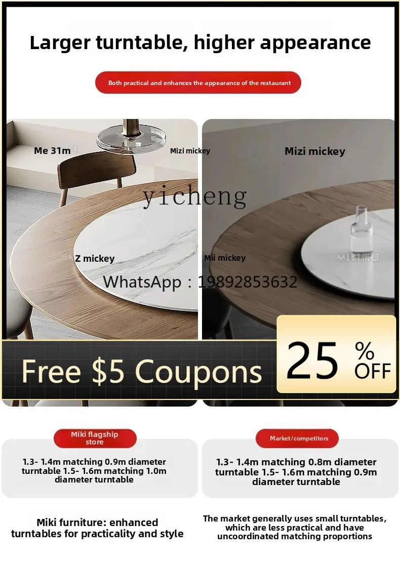 

ZZ medieval solid wood round dining table minimalist medieval round dining table and chairs retro dining table for ten people
