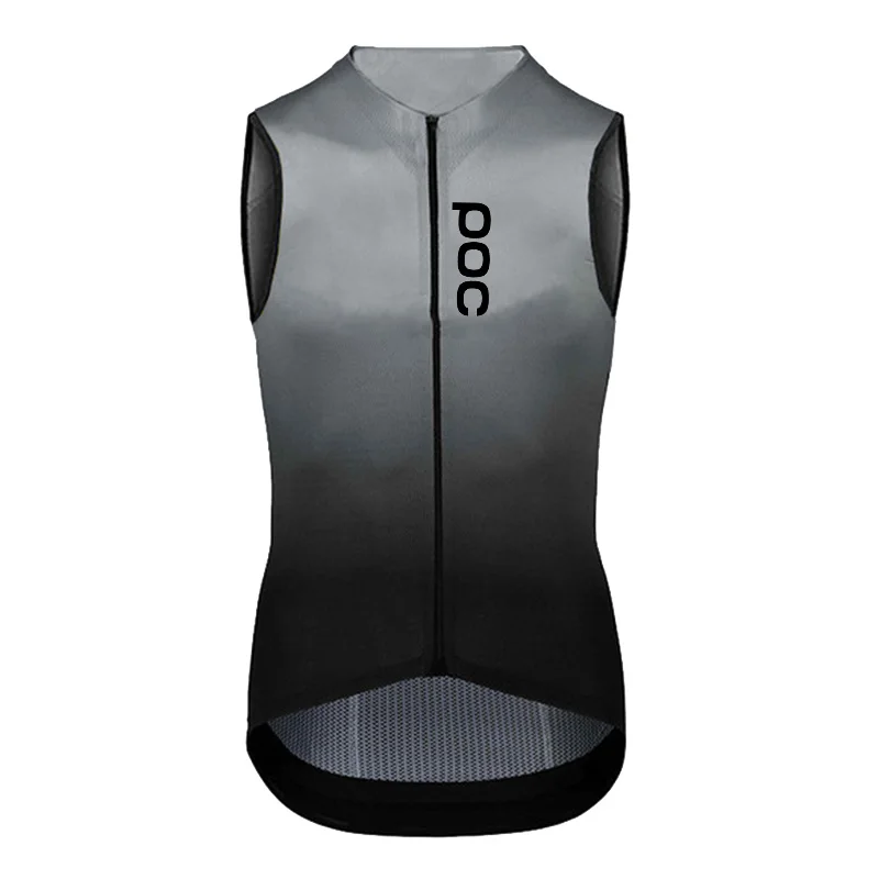 2025 POC Summer Men's Bicycle Vest Road Bike Windproof Sleeveless Cycling Vest Mountain Bike Lightweight Bike Sleeveless Gilet