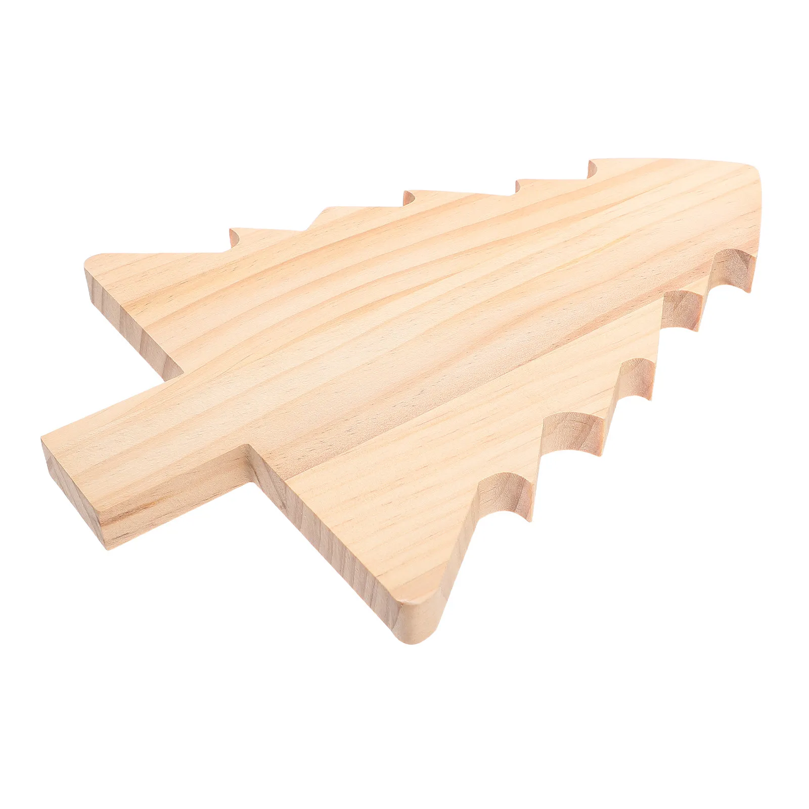 Wooden Christmas Tree Cutting Board Natural Wood Cheese Bread Board Xmas Charcuterie Tray Holiday Serving Platter Kitchen Tool