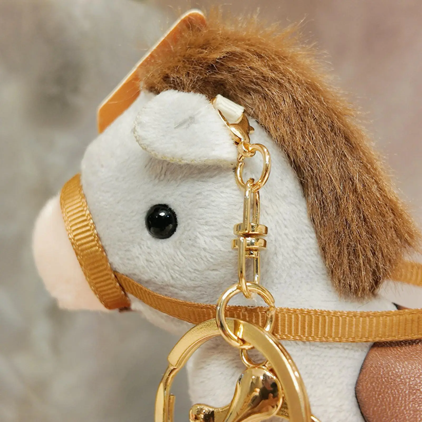 Porte-clés mignon en peluche cheval, sac à dos Animal avec rênes pour adultes, enfants, garçons et filles, fête scolaire, voyage, anniversaire