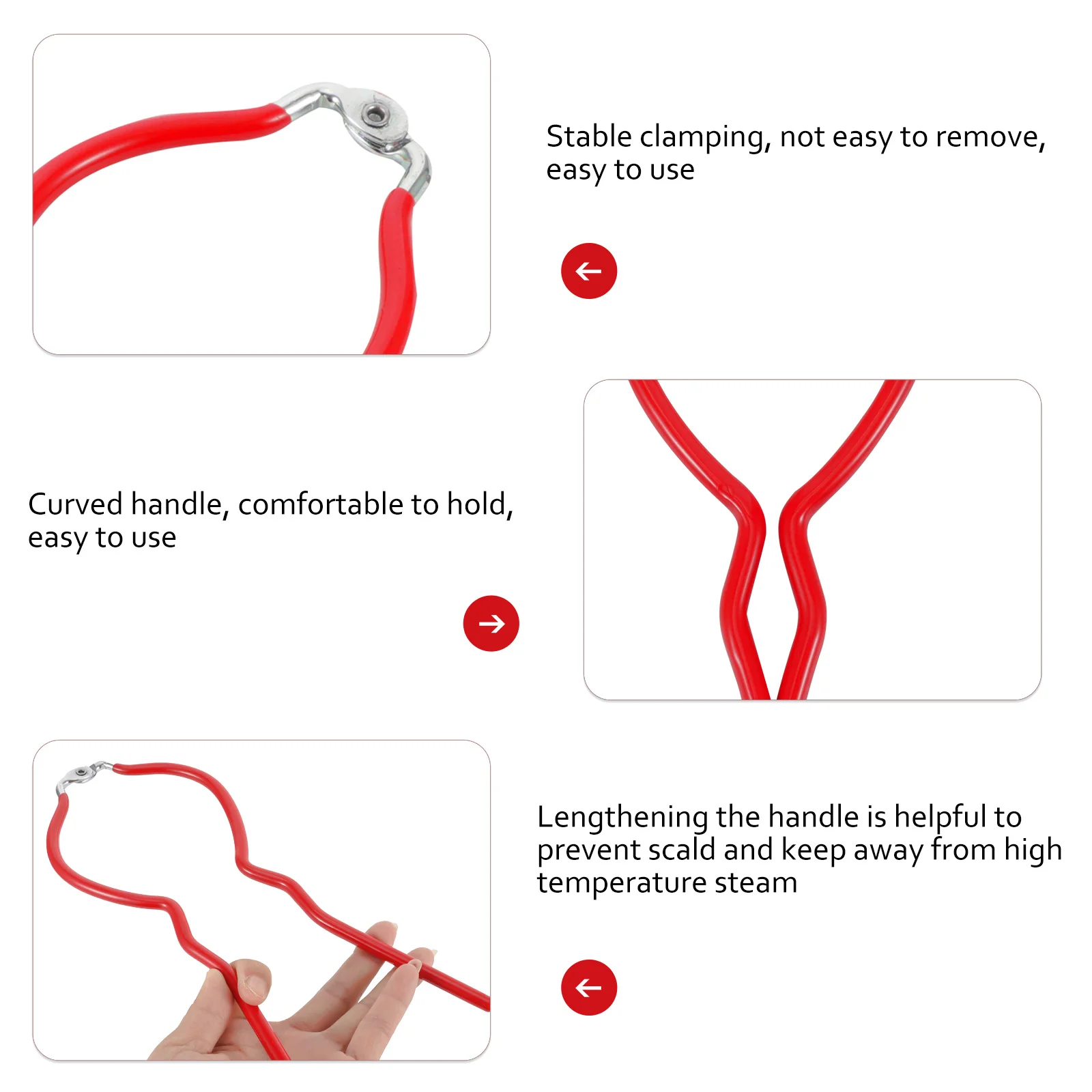 

Щипцы для стерилизации бутылок, кухонные инструменты, можно зажимать, термостойкая складная банка с защитой от ожогов, стеклянный зажим, металл, пластик, красивая форма