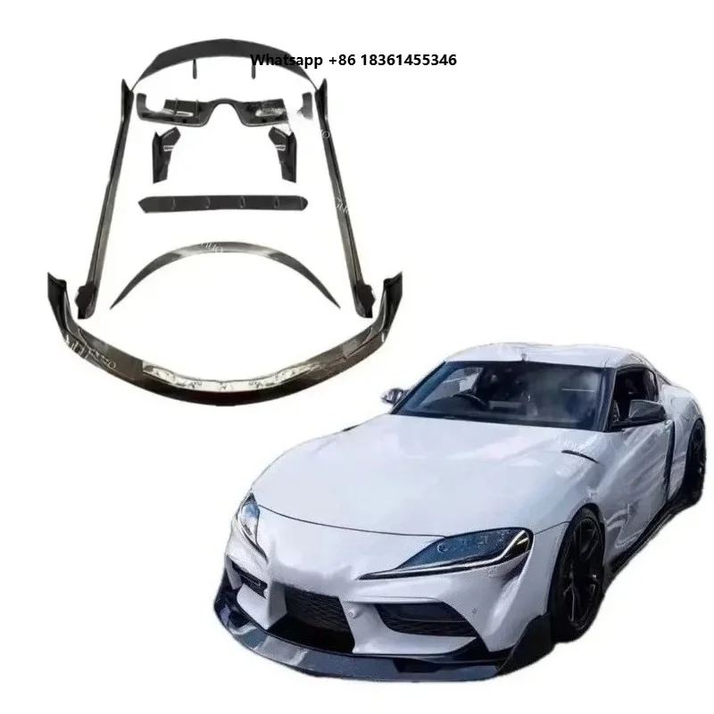 High Quality Carbon Fiber Aim Style Bodykit Front Lip Rear Spoiler Diffuser Trunk Wing A90