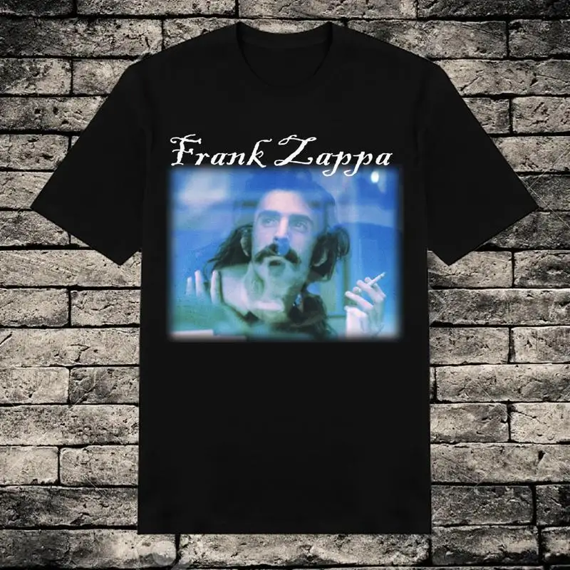 تي شيرت فرانك زابا سنجر هيب هوب قطن أسود لجميع المقاسات للرجال