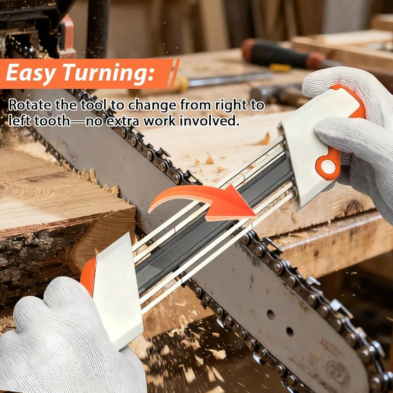 Chain Sharpener Chains Grinding Tool Protable Manual Chainsaw Sharpener File Grind Fit Chain Saw File 4.0mm 4.8 mm Whetstone