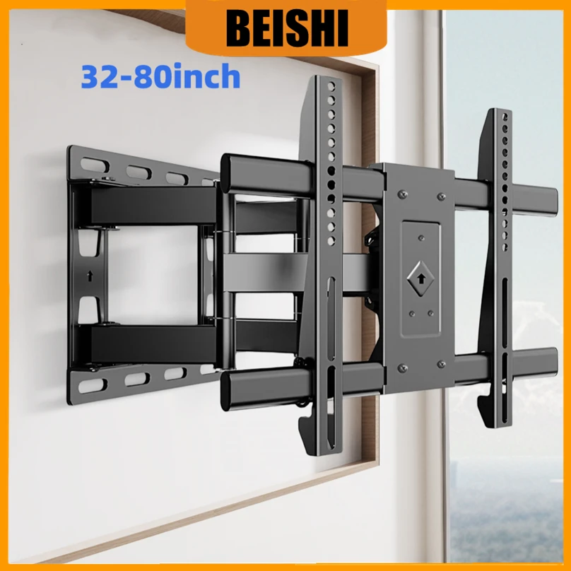 

Full Motion TV Wall Mount Bracket For 32"-80" Articulating 6 Arms TV Wall Mount Full Motion Tilt Bracket TV, Max VESA 600x400mm
