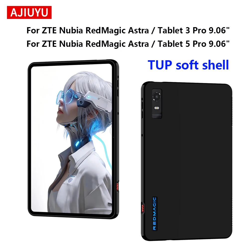 AJIUYU TPU Back Cover For ZTE Nubia RedMagic Astra 2 / Tablet 5 Pro 3 Pro 9.06