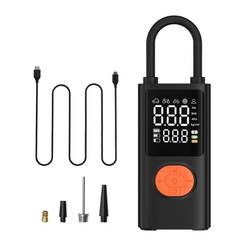

M68B Electric Portable Air Pumps Wireless Tyre Inflator 4000mAh Bicycles Car Motorcycle Cordless Air Compressor
