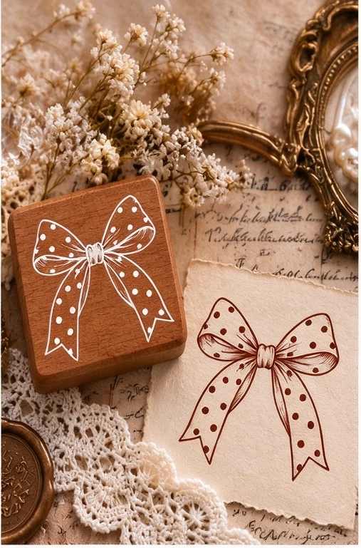 Houten kant rubberstempel patroon serie voor scrapbooking, knutseldecoratie en handgemaakte agenda's