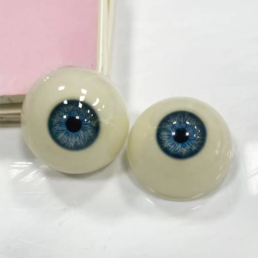 1pair 20mm Acrylic Fake Eyes Eyeballs with 3 Dimensional Fitting Eye 10 Styles Silicone Doll Simulation Eyeballs