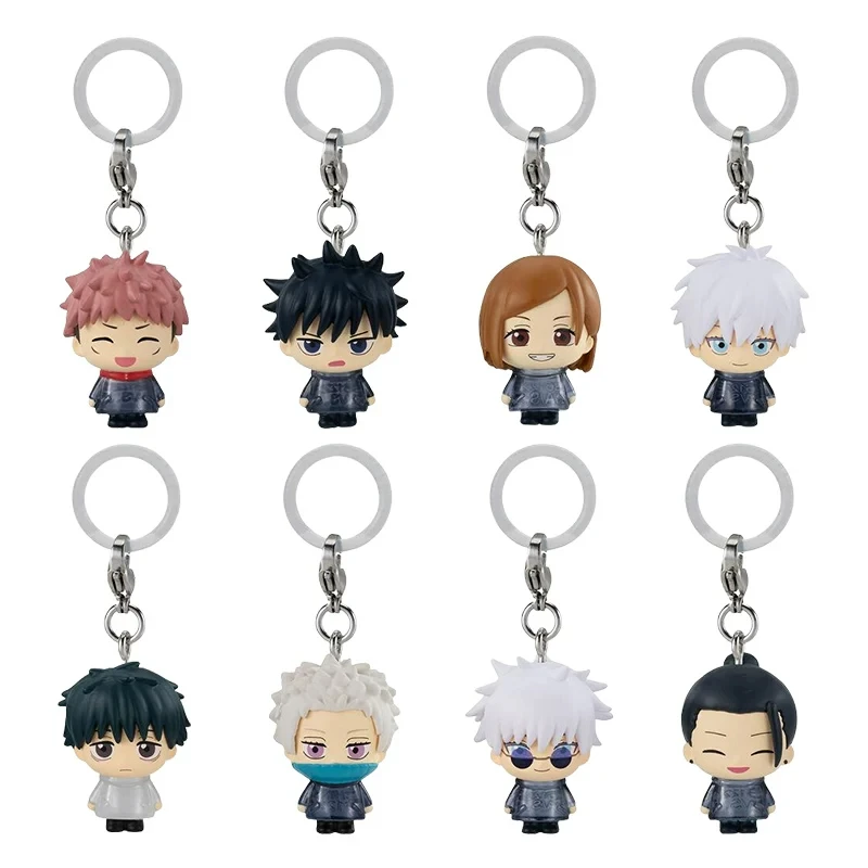 Original Bandai Jujutsu Kaisen 5th Anniversary Memorial Charm Gojo Geto Gashapon Umbrella Hanging Decoration Anime Hobby Gifts