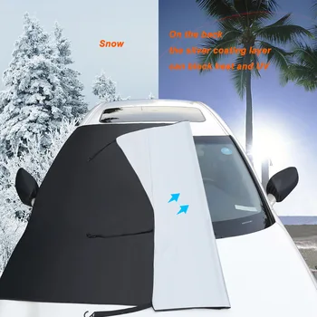 Universal car sun visor cover windshield waterproof dustproof car sun visor cover snow protection blocker winter summer 4 seasons SUV