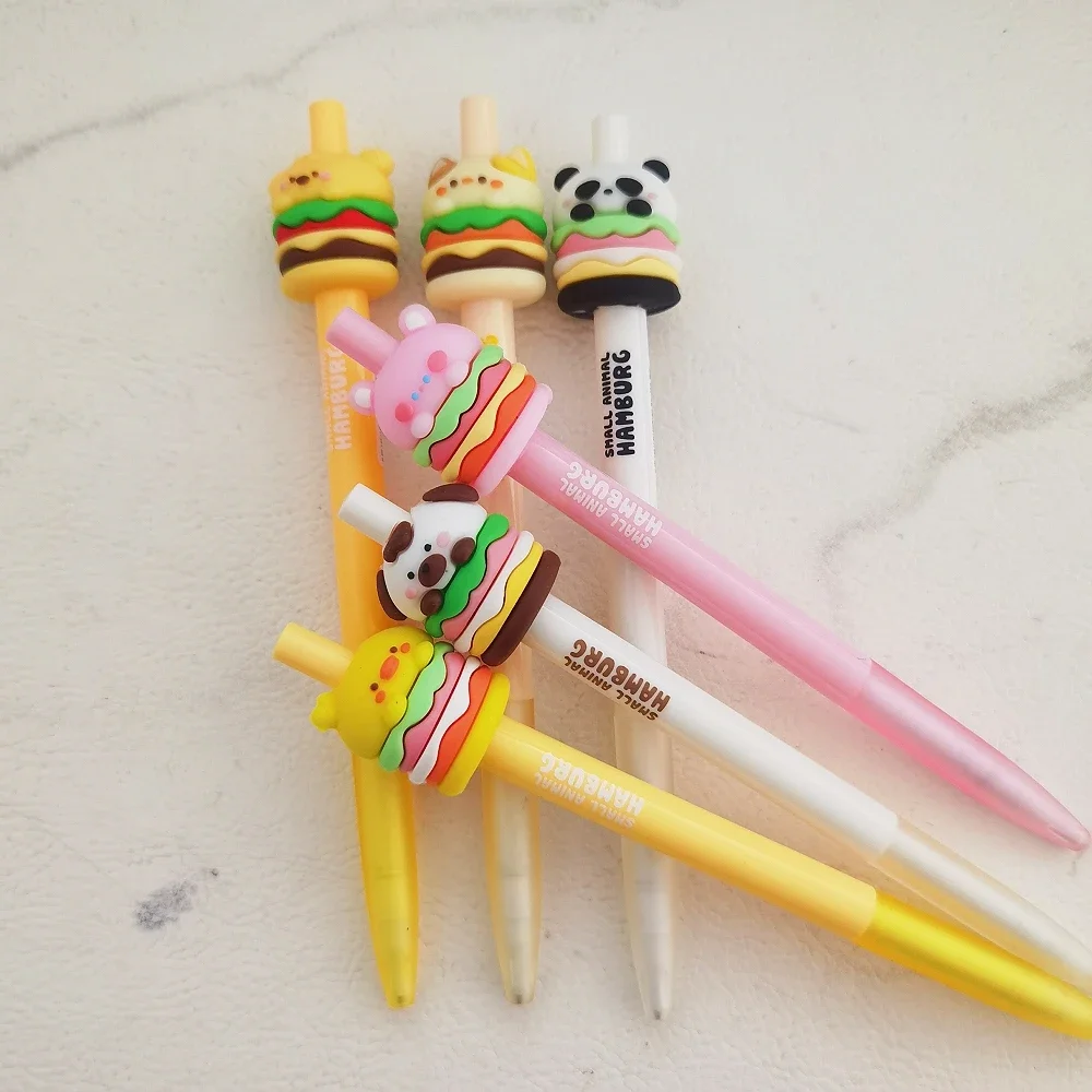 3 pcs/lot 0.5mm Cartoon Animals Hamburg Mechanical Pencils Writing School Office Supplies Gift Cute Stationery Pencil