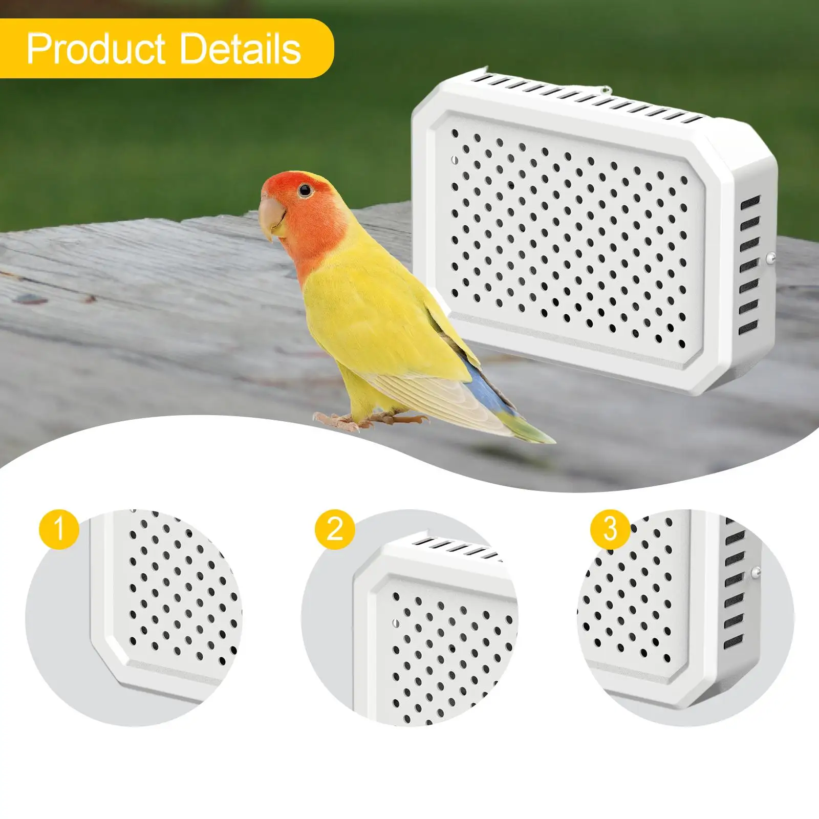 

Bird Cage Heater Consistent Heat Distributor for Small Pet Winter Warmth Parrots Chicks Bird Accessories
