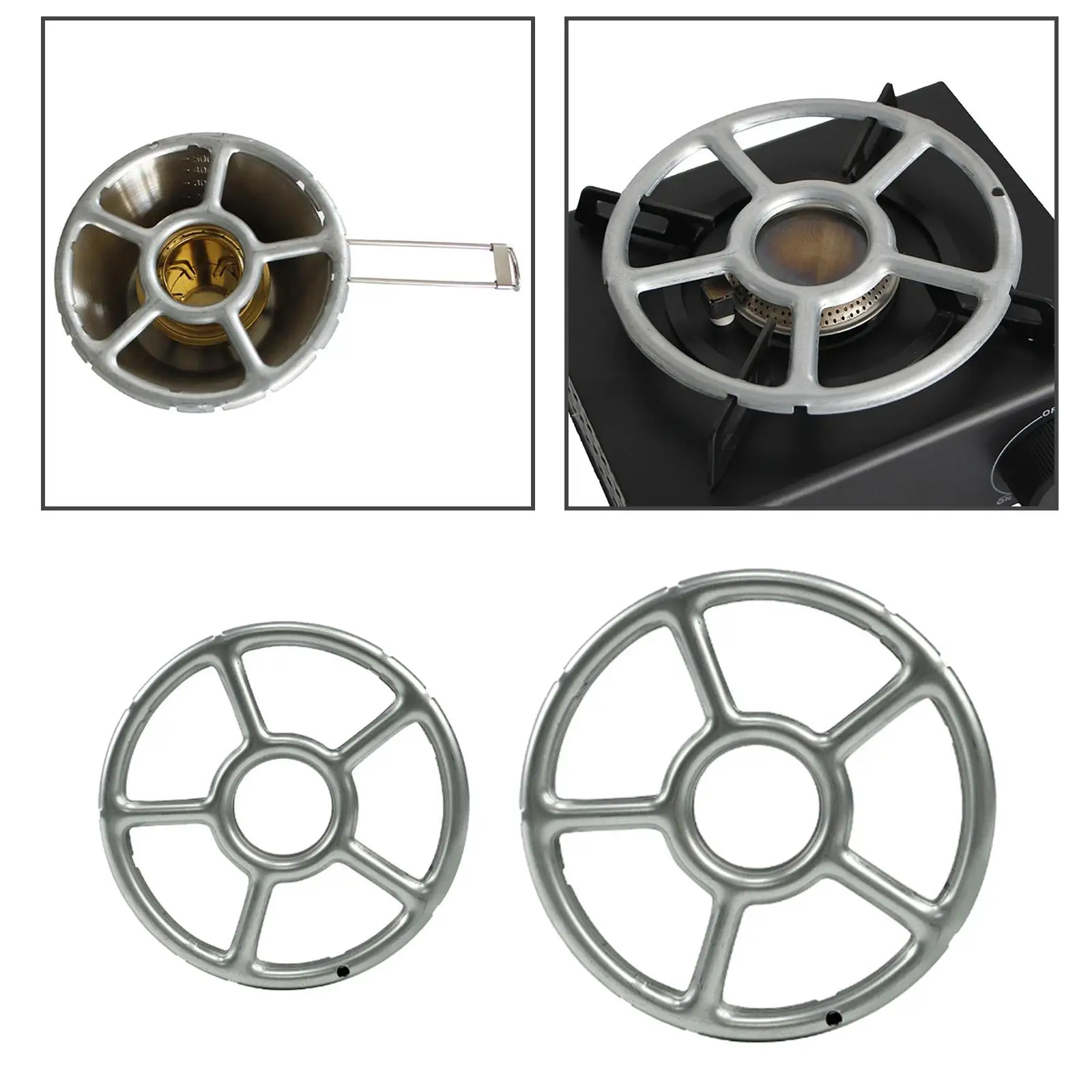 Gas Rings Reducer Trivets Coffee Pot Simmer Rings Gas Hob Cover Stovetop Reducer Support Shelf for Tea Kettles Garden Fishing