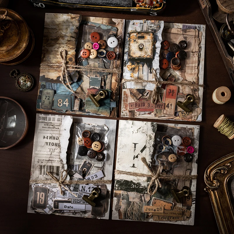 4 pacotes/lote My Junk Journals Series bonito adorável retro decorativo bloco de notas