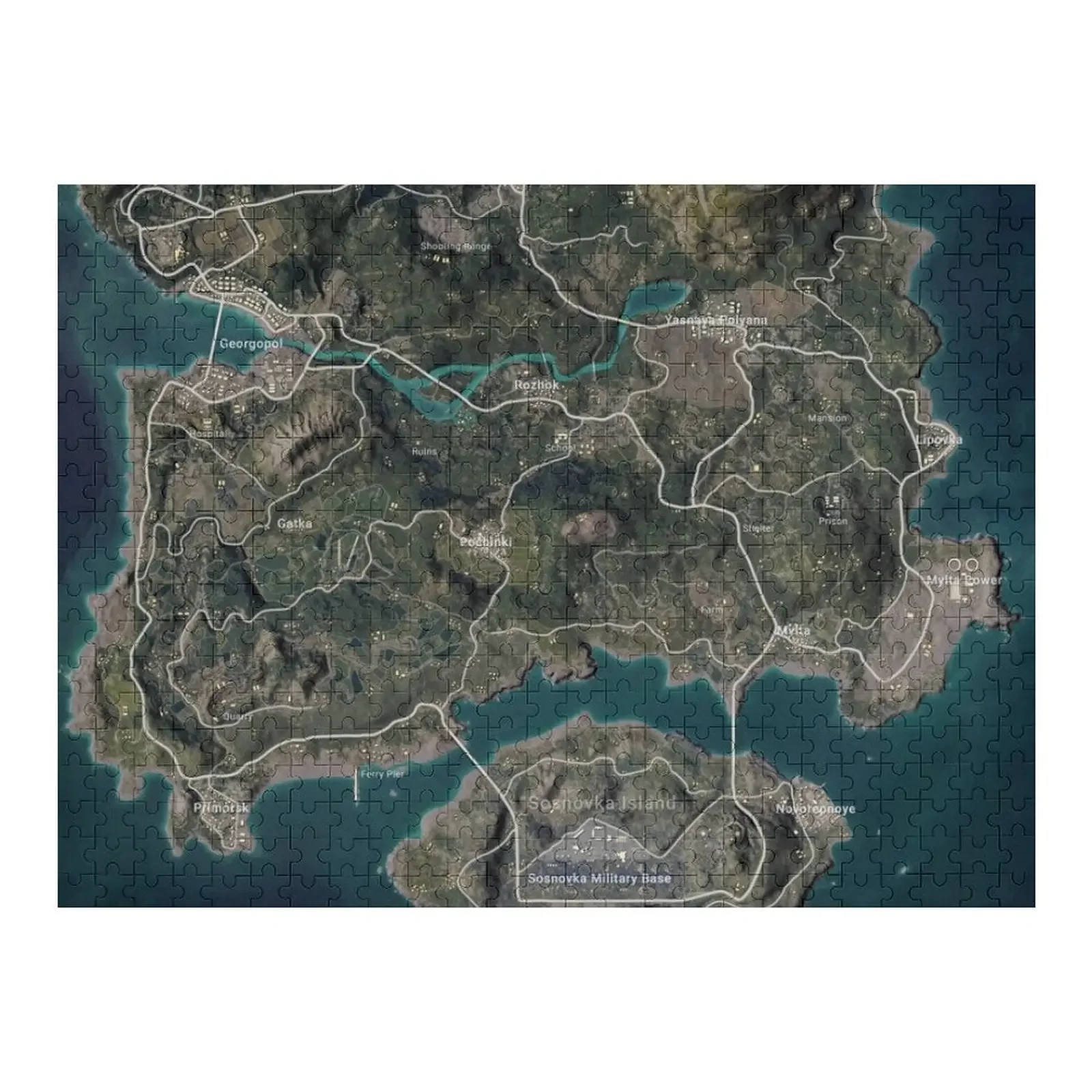 

Новый постер PUBG Erangel 10000x10000 (10k), головоломка, персонализированная деревянная головоломка на заказ, детский подарок