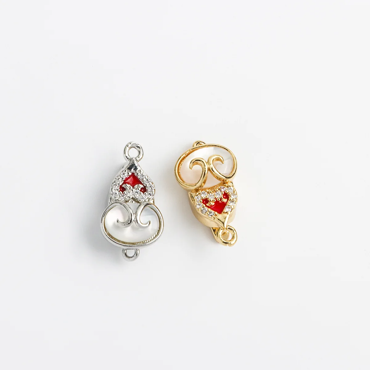 1 Piece Copper Gourd Plug-in Push Buckle Necklace Bracelet Connecting Buckle DIY Jewelry Making Material Accessories Wholesale