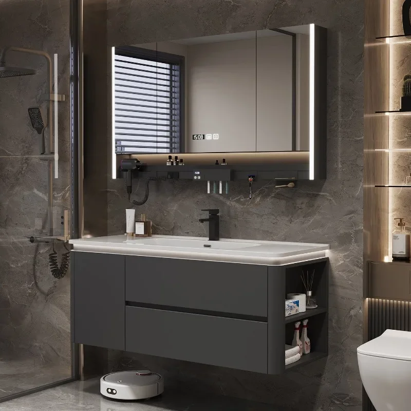 

Design Minimalist Fancy Bathroom Cabinets Sets Storage Luxury Rustic Bathroom Cabinets Modern Combination Salon Home Furniture