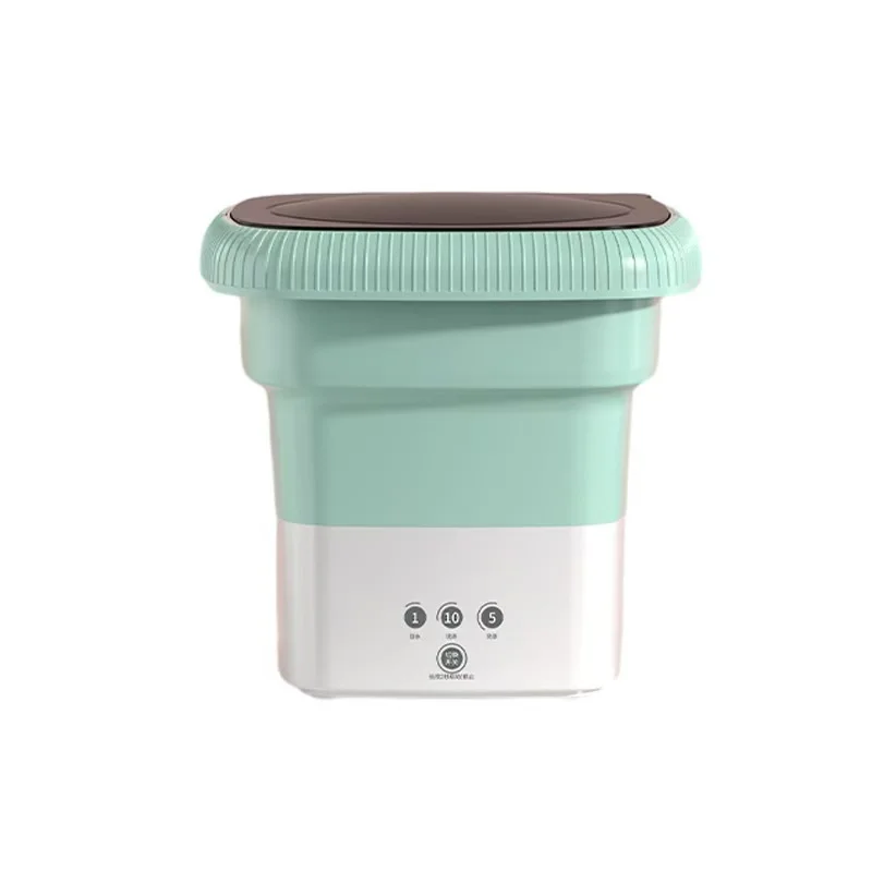 

Portable folding mini washing machine intelligent washing one-click start elution dual-purpose lazy cleaning socks artifact