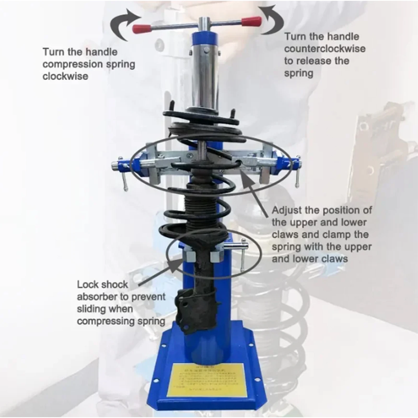 Strut Shock Absorber Spring Compression Tool Spring Removal and Installation Machine Automotive Tool