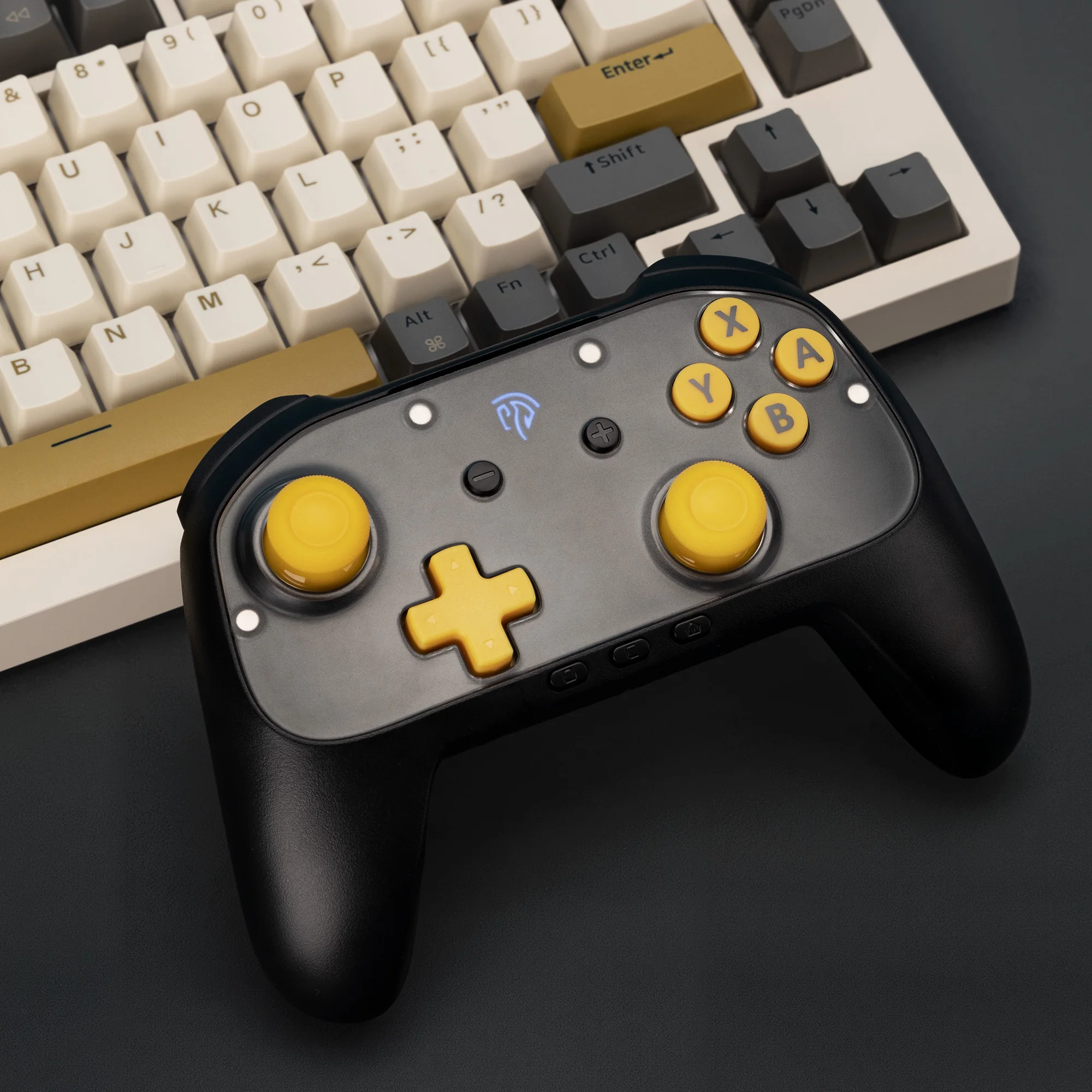 EasySMX S10C Controller Gamepad Joystick Compatible with Switch 1/2/PC/Mobile Phone/TV, 1000mAh Battery Programmable Buttons