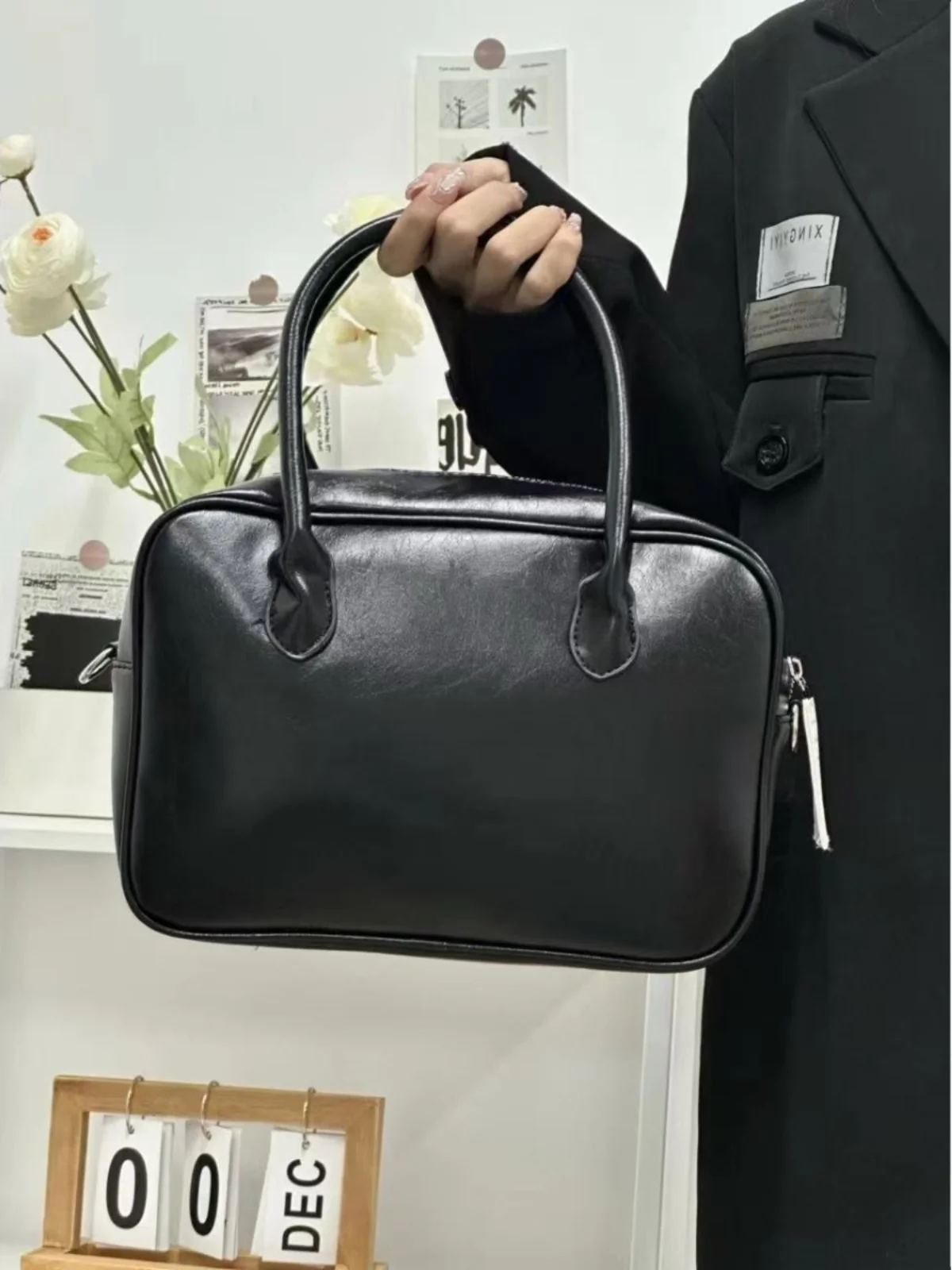 

Fall 2024 Women's Large Capaci Handbag Commuter Crossbody Bag Soft Handle Korean Sle Decorative Stitching Casual oulder...
