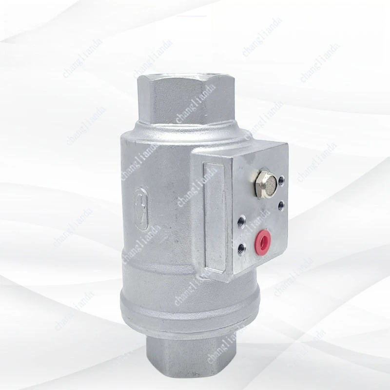 DN25PN16 Durable and sturdy Pneumatic Threaded Stainless Steel shuttle Coaxial Valve