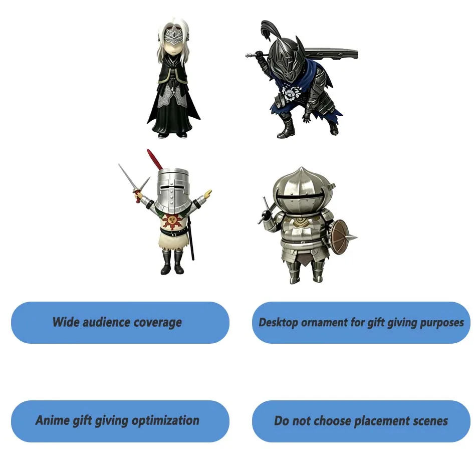 AA hot sale Dark Souls Figure Solaire Siegmeyer Oscar Ornstein Artorias Action Figure Pvc Statue Collection Model Toys for Gifts view 3