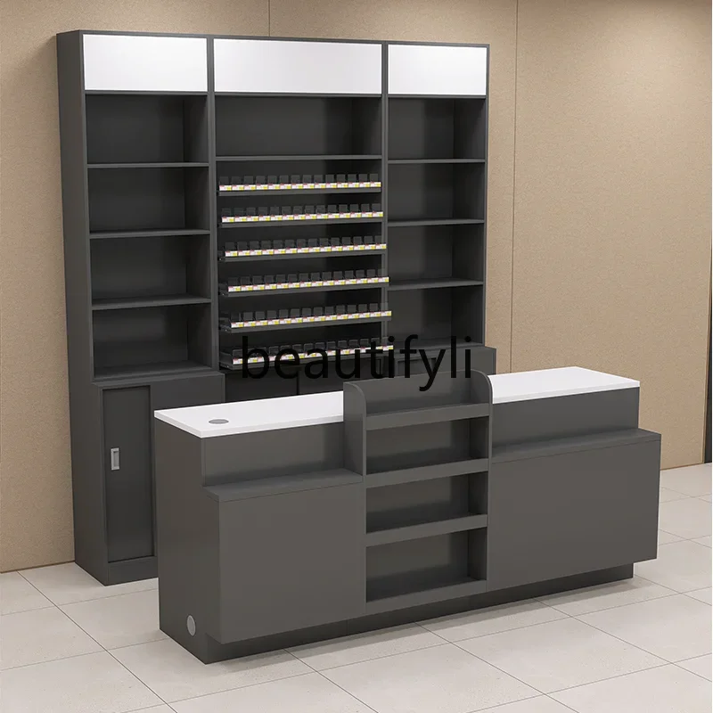 Checkout page Alcohol and Tobacco Cabinet Combination Bar DisplayCigarette Display