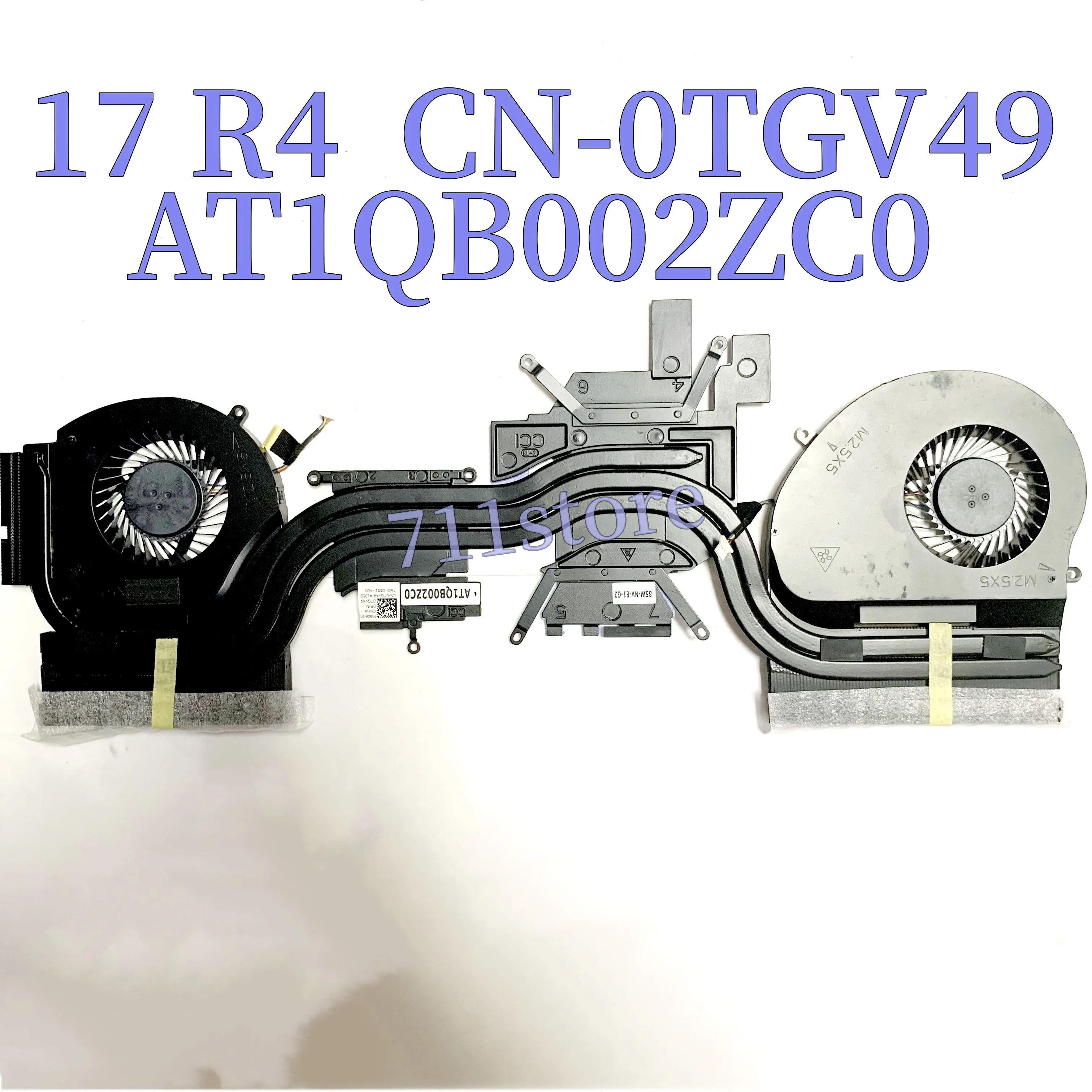 CN-0TGV49 0TGV49 TGV49 religions Ventilateur Pour Dell Alienware 17 R4 Dissipateur Thermique AT1QB002ZC0 100% Fonctionne Bien