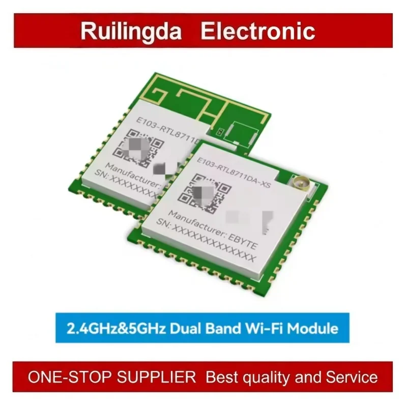 EBYTE E103-RTL8711DA-XS E103-RTL8711DA-PS E103-RTL8711DA-PS-TB AP/STA Mode WiFi Wireless Module Dual Band 2.4GHz/5GHz BLE5.0