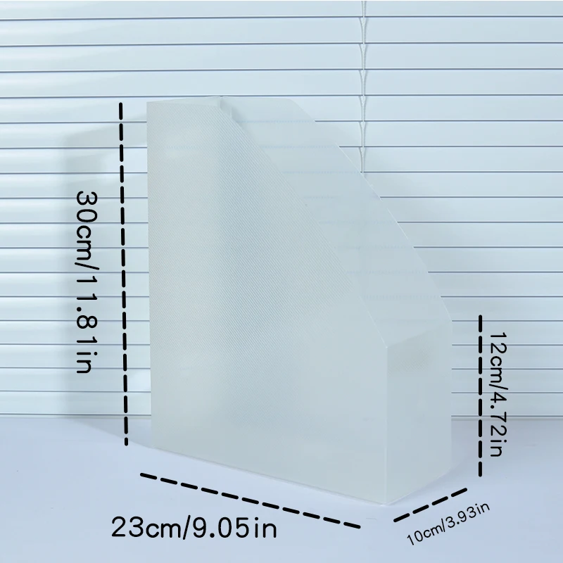 A4 faltbarer Büro-Desktop-Akten-Organizer, Buch-Aufbewahrungsbox, wasserdichter Studenten-Bücherständer und Aufbewahrungsbehälter