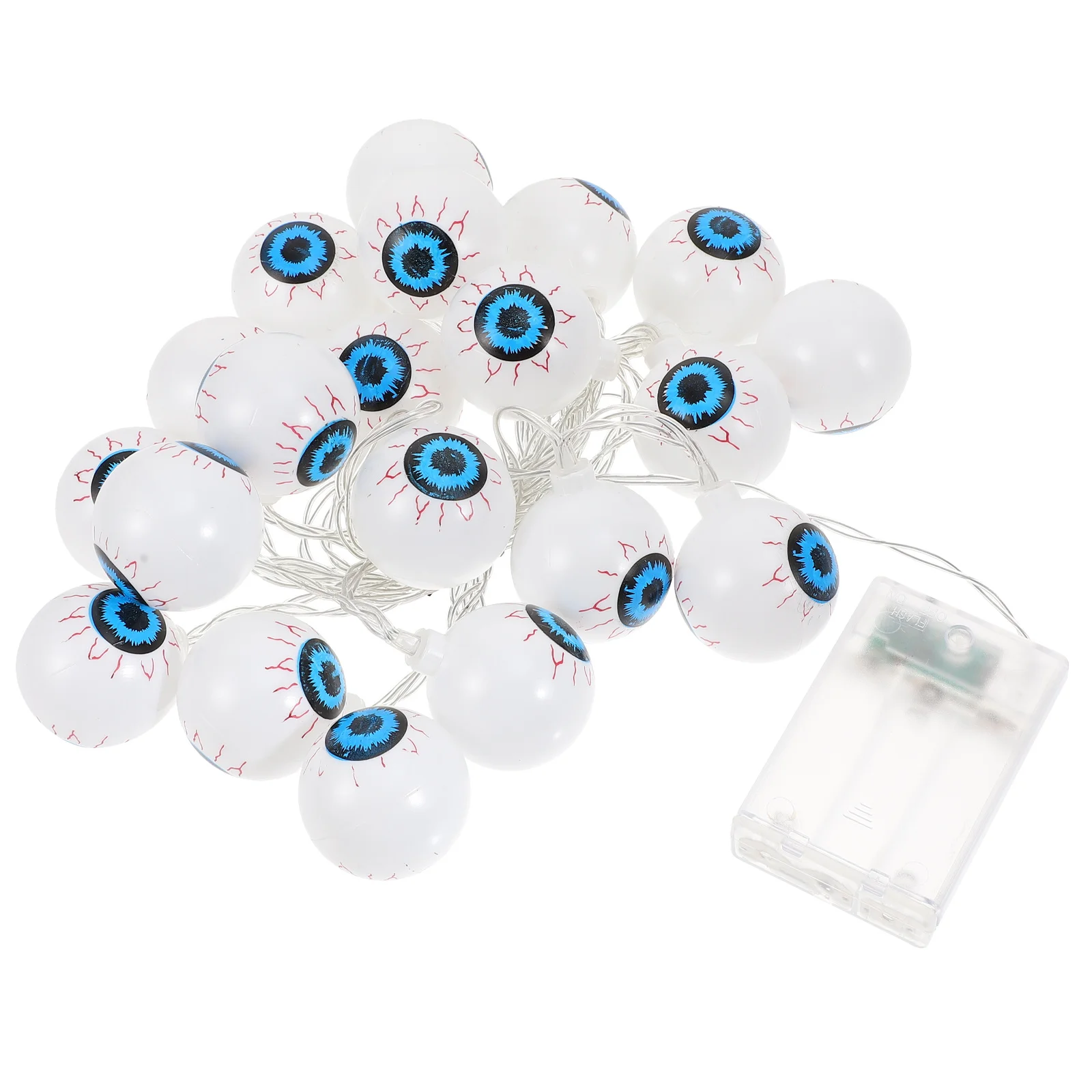 1Pcs Halloween Eyeball Decorative Light String Plastic Durable Scary LED Lamp String Party Festival Outdoor Party Decor