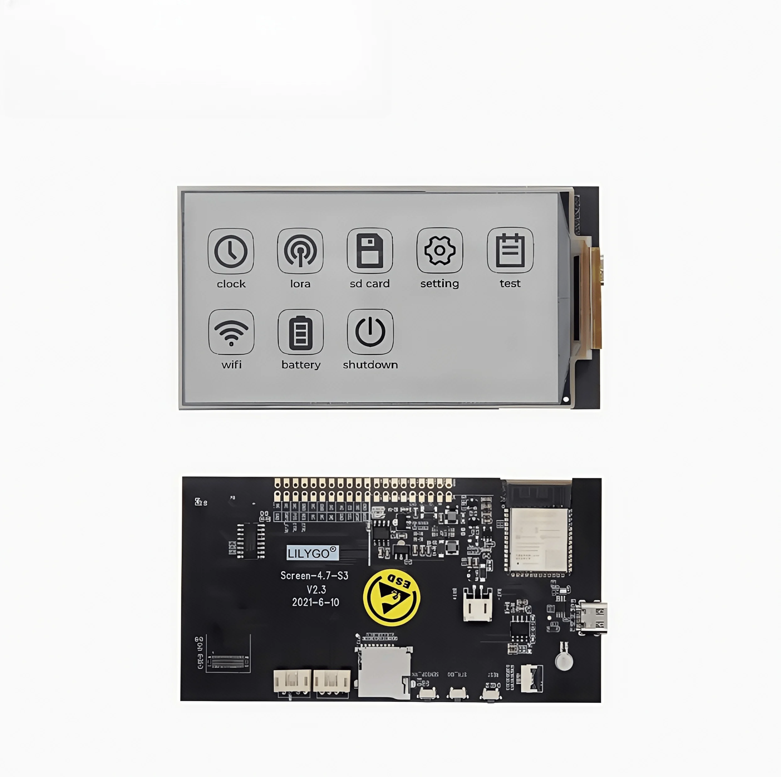 LILYGO T5 4.7 Inch E-paper V2.3 ESP32-S3 Ink Screen Programmable Low Power Consumption
