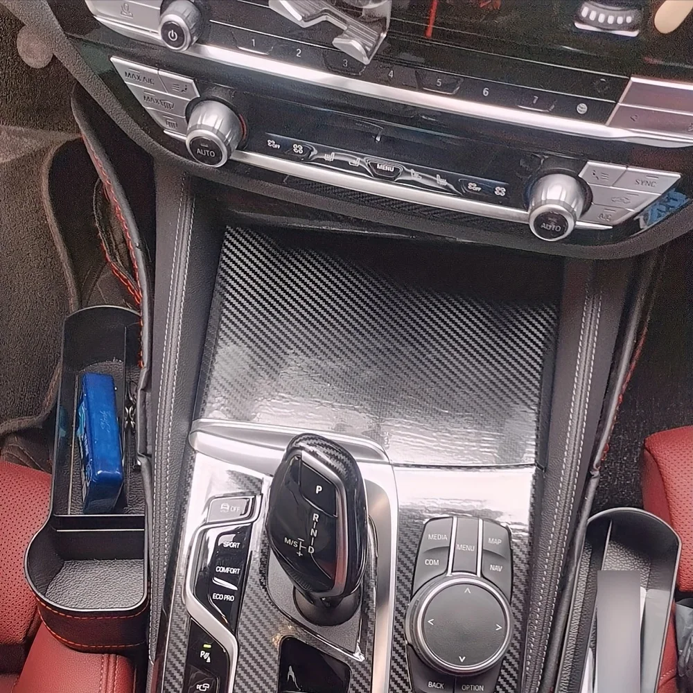 

for BMW 5/6 Series G30/31/32 2018-2022 Interior Control Panel Door Handle 5D Carbon Fiber Stickers Decals Car styling Accessorie