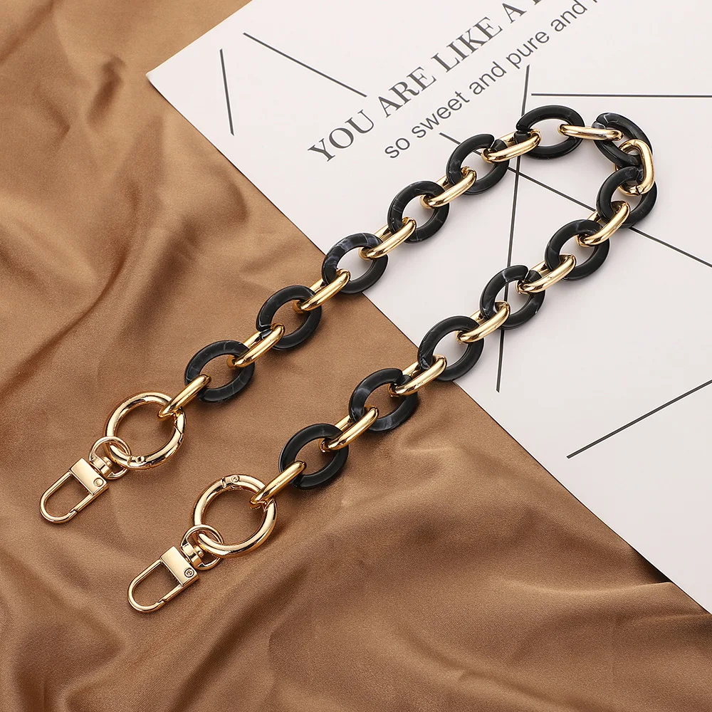 Fashionable Hundred Acrylic Bag Chain Handmade Chain Women\'s Bag Shoulder Strap Metal Accessories Shoulder Bag Strap Accessories