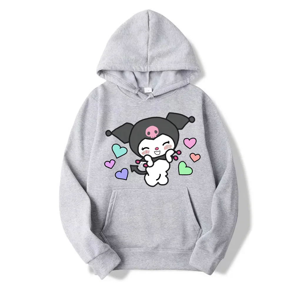 Cinnamoroll Hooded Sweater for Women 2024 New Versatile Oversize Academy Style Sweater Coat Loose, Comfortable, and Fashionable