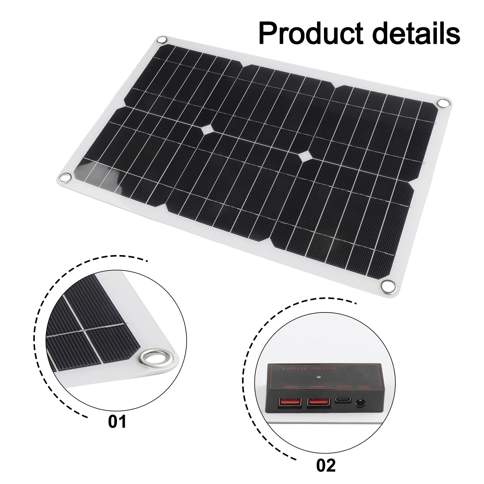 Easy Installation Solar Pump Garden Decoration Fountain Pump DC 12V Brushless Water Pump Robust ABS Material 20W Solar Panel