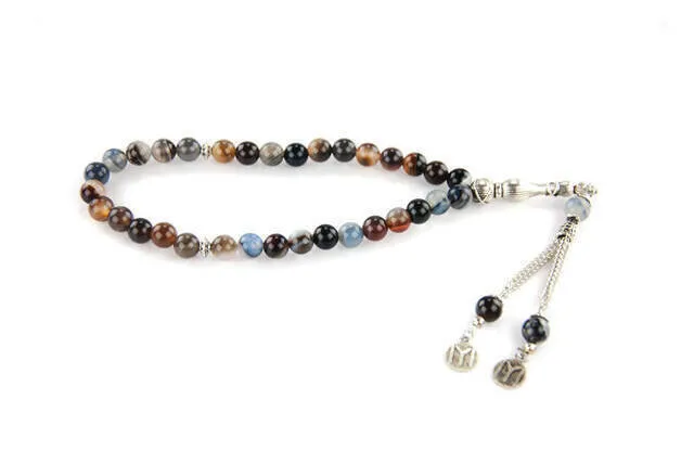 

IQRAH Colorful Agate Ceyt Stone 33 Rosary