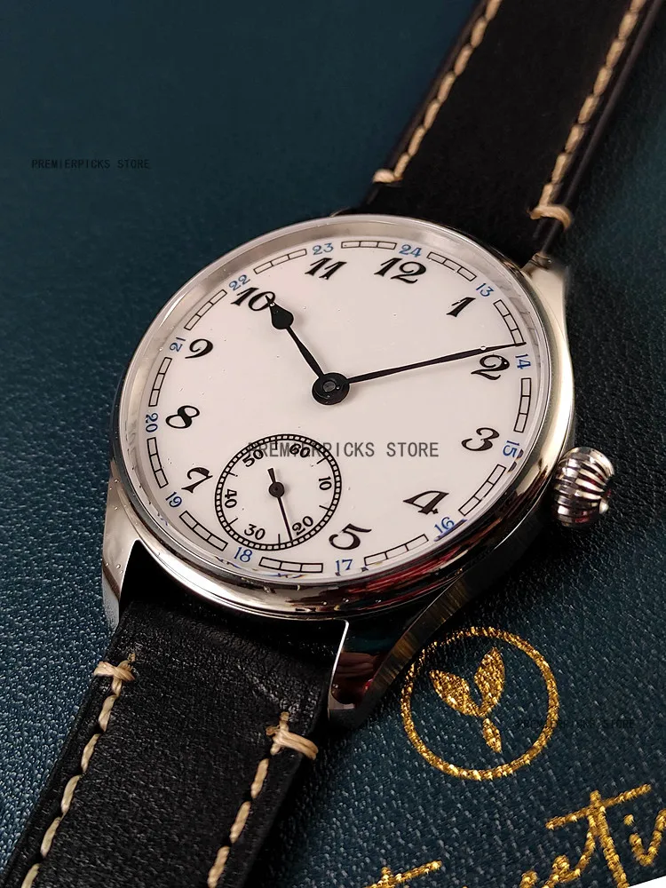 ساعة ميكانيكية يدوية من Vekuy Shanggu Business Seagull Core ST3621 Jones Sword الأدبي المينا المينا 40 متر