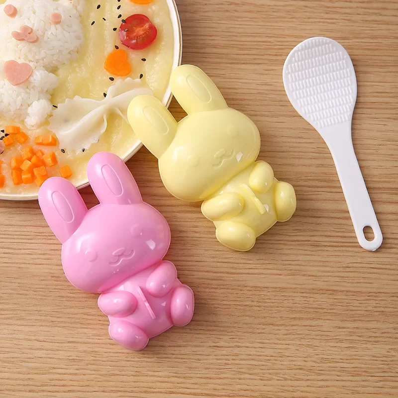 3pc/Set Cute Rabbit Sushi Mold DIY Sandwich Rice Ball Mold Kitchen Gadgets Baby Kids Breakfast Mold Sushi Bento Accessoires