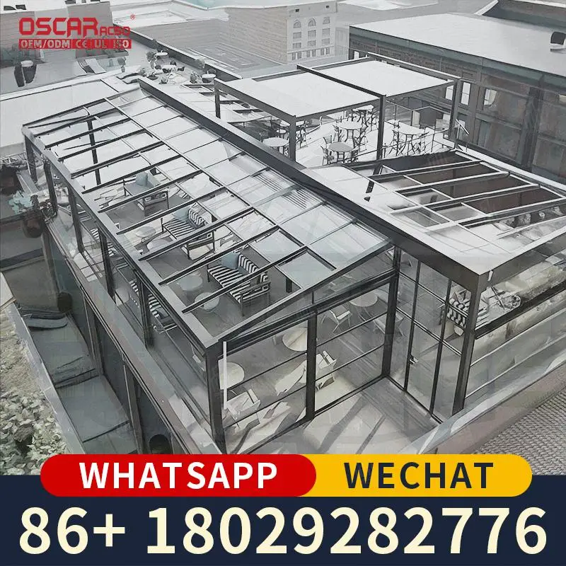 

Modern Minimalist Laminated Glass Sun Room Thermal Insulation Heat Preservation for Villas Homes Offices Aluminum Alloy Glass Ro