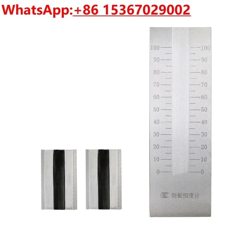 

Stainless steel scraper fineness meter single slot double slot coating particle fineness plate