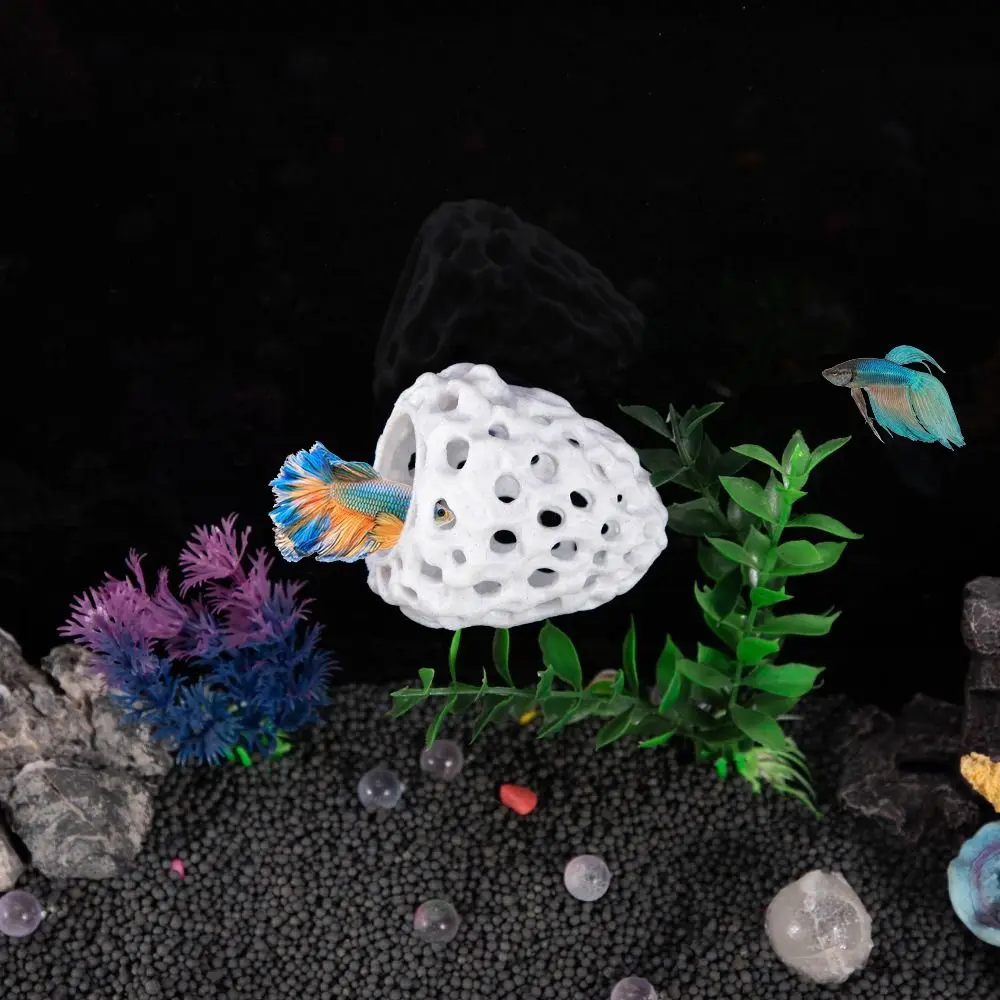 

3D Print Shrimp House Avoidance Nest Sturdy Plastic Water Grass Cultivation Dish Shrimp Shelter Simulation Porous Coral Stone