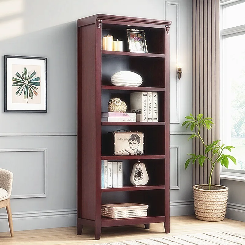 Interior Decoration Bookcases Art Office Library Open Vintage Organizer Bookcases Storage Display Estante Livros Home Furniture