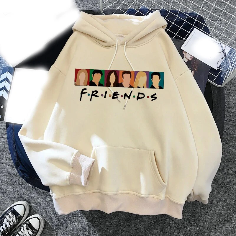 Friends Tv Show Hoodies Funny Cartoon Printed Men Woman Fashion Hoodie Hooded Sweatshirts Pullovers Unisex Tracksuits Clothing