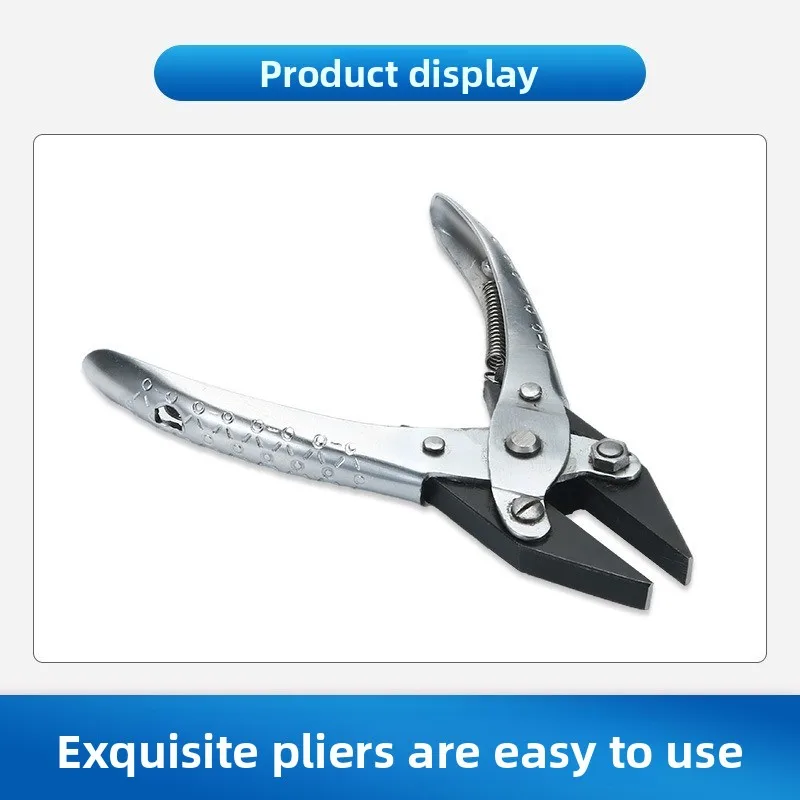 

Flat Nose Pliers with No-Scratch Jaw, Eyeglass Adjustment Tool, Flat Mouth Clamp for Glasses Repair, Jewelry Making & DIY Craft