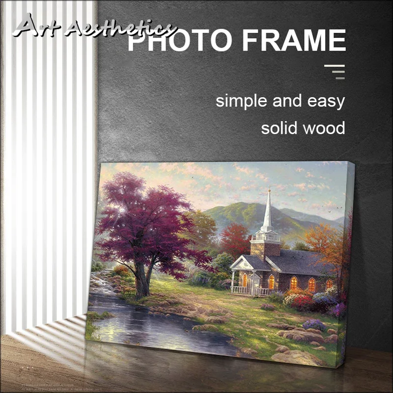 Solid Wood Frame, Photo, Diamond Painting, Canvas Painting Frame, DIY Frame, Log Sycamore 30X40, 40x50, 50x50,40X60,50x60,60x60