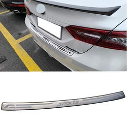 For Toyota Camry 2023 2022 2021 2020 Trunk Trim Rear Bumper Protector Car Accessories Stainless Steel Door Sill Scuff Plate