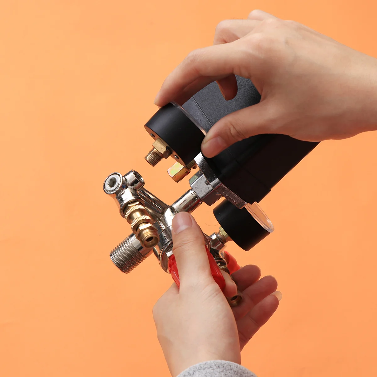 

Air Compressor Pump Pressure Control Switch Gauges Regulator Power Saving Miniature Efficient Operation Pneumatic Tool Parts